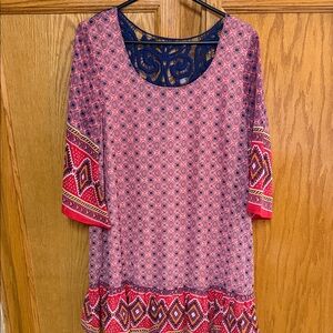 As U Wish Multicolor Geometric Tunic
